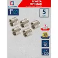Муфта 1 соединительная для труб внутренняя резьба CTM (5 шт.)