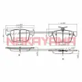 Колодки тормозные дисковые задн. AUDI A3 12-, TT 14-, SKODA SUPERB 15-, VW GOLF VII 12-, PASSAT 14-, Nakayama HP8654NY