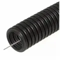 Труба гофрированная Промрукав ПНД тяжёлая 750 Н безгалогенная (HF) стойкая к ультрафиолету черная с/з d40 мм (15м/уп)