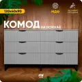 Комод Max Form, напольный, с доводчиком, серый, 120х40х90 см