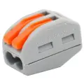 Клемма WAGO 222-412, 30 шт., коробка, серый/оранжевый