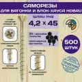 Саморез отделочный для блок-хауса и вагонки HOBAU 4,2*45