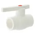 Кран шаровый  Valfex прямой стандартнопроходной приварной, полипропилен     5 шт. Ду 40 (1 1/2) приварной белый