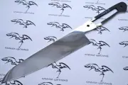 Кованый Клинок Шеф - Фуллтанг/кухонный из стали 95х18/ под накладки
