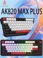 AJAZZ AK820MAX PLUS Профессиональная игровая механическая клавиатура , беспроводной Bluetooth 2.4G приемник огни RGB