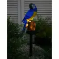 Фонарь Luazon Сине-Желтый Попугай, садовый, на солнечной батарее