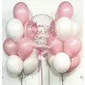 Шары гелиевые 21шт, шарики на выписку девочки из роддома