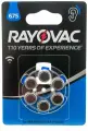 Батарейки (18шт) для слуховых аппаратов RAYOVAC 675 (PR44) 1.45В