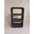Столик-тумба из переработанного 3D-пластика, цвет - графитовый