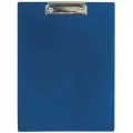 STAFF папка-планшет с прижимом А4, пластик, синий