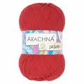 Пряжа ARACHNA JASMIN 80% хлопок, 20% полиэстер 5 шт. х 100 г 250 м №160 красный