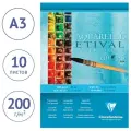 Альбом для акварели 10л, А3, на склейке Clairefontaine Etival, 200г/м2, холодное прессование