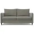 Диван-кровать раскладной PUSHE Фьорд Smart 160, велюр серый Velutto 08