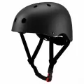 Шлем защитный, пенополистирол + ПК, для роликов, скейтбордов, велосипедов, черный, L
