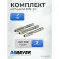 DB-3501187 Метчик ручной комплект, UNC 1.1/8-7, HSS, DIN 351, ISO2 / 6H
