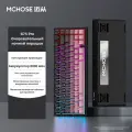 MCHOSE G75 Pro Игровая клавиатура беспроводная G75 Pro-Cabbage Tofu Axis V2, Английская раскладка, розовый