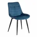 Стул Tetchair ABRUZZO ( mod. 8060 ) / 1 шт. в упаковке металл/вельвет, 52 х 63 х 85 см, синий (HLR 63)/черный