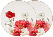 Набор тарелок закусочных маки 2 шт. 20,5см KSG-104-768