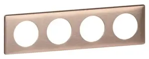 Legrand (Легранд) Рамка 4 поста Медь, Celiane 068994