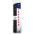 Удлинитель SmartBuy SBSP-30K-Pro, 6 розеток, с/з, 16А / 3500 Вт 6 3 м 1 кв. мм черный