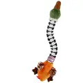 Игрушка   для собак  GiGwi Crunchy Neck Утка с хрустящей шеей (75464),  оранжевый/зеленый/белый, 1шт.