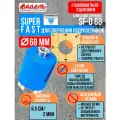 Коронка по бетону и кирпичу 68 мм алмазная Super Fast для сверления подрозетников боковое пылеудаление, хвостовик М16