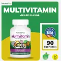 NaturesPlus Source of Life Animal Parade Children's Chewable Multi-Vitamin & Mineral Supplement виноград 90 таблеток в форме животных