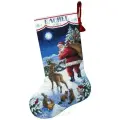 08683 Набор для вышивания крестом DIMENSIONS Santa's Arrival. Stocking Прибытие Санты. Чулок