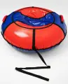 Тюбинг-ватрушка 120см Вихрь, камера 15 красный/синий