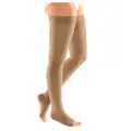Компрессионные чулки mediven plus 1 класс, с открытым носком 106 Medi, 4, Карамель, Малая, силиконовая резинка