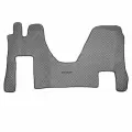 Коврики в салон SHACMAN X6000 с 2023 Серые. Черная строчка. Сделано в России. (27314)