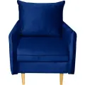 Кресло мягкое с подлокотниками Фьорд синее, 74х98х107 см
