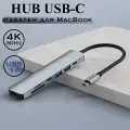 HUB Type C для Macbook / USB разветвитель / HDMI 4K адаптер / USB C + USB 3,0 + SD + TF