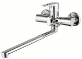 Смеситель для ванны с длинным изливом, хром AL А0663