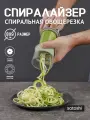 Терка для спиральной нарезки, спиралайзер SATOSHI, 8х9см, нержавеющая сталь, пластик