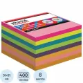 Стикеры (самоклеящийся блок) Attache Economy, 51x51мм, 8 цветов, 400 листов, 6 уп.