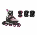 Детские роликовые коньки Rollerblade Microblade pink/white COMBO 2025 (33-36,5)