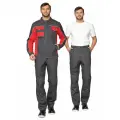 Костюм рабочий мужской Бренд 1 2020 лето т. серый/красный 112-116 / 182-188 65% п/э,35%хб (во отделка). спецодежда