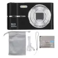Pocket Digital Camera FHD 1080p 50mp Поддержка AF AUTOFOCUS 16X Zoom Студенты Портативный компактный маленький видео камера Black