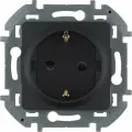 15 шт. Legrand INSPIRIA Антрацит Розетка 2К+З со шторками - немецкий стандарт - 16 А - 250 В, 673733