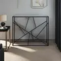 Консольный столик, туалетный столик RIO 990х875х280мм (черный/прозрачное)