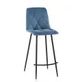 СтолБери Барный стул Дом Столов Ричи 1шт, велюр искусственный, максимальная нагрузка 100кг