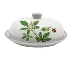 Блюдо для блинов с крышкой Цветущий каштан керам. 23см PRIMA COLLECTION