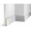 Плинтус AP77 под покраску - 5 шт, белый, 100x16x1800 мм, с пазом, МДФ ARTIVA RTV100.01 Набор 5шт.