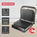 Гриль РЕДМОНД SteakMaster GM300 , антипригарное покрытие, серебристый, 2100Вт, 7 автоматических программ