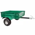 Прицеп тележка для квадроцикла истем Квадро зеленый/грузоподъемность 300кг/с двумя откидными бортами
