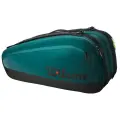 Чехол-сумка для теннисных ракеток WILSON Super Tour Blade V9 (9 ракеток), зеленый, изумрудный