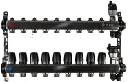 Коллекторная группа Tim (KBS5009) 1 ВР-ВР, 9 отводов 3/4, воздухоотводчик, сливной кран