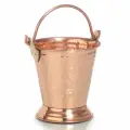 Ведро медное, Подставка для салфеток высота с ручкой 19см 0.45л