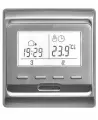 Терморегулятор E 51.716 Серебро, электронный, программируемый, для теплого пола